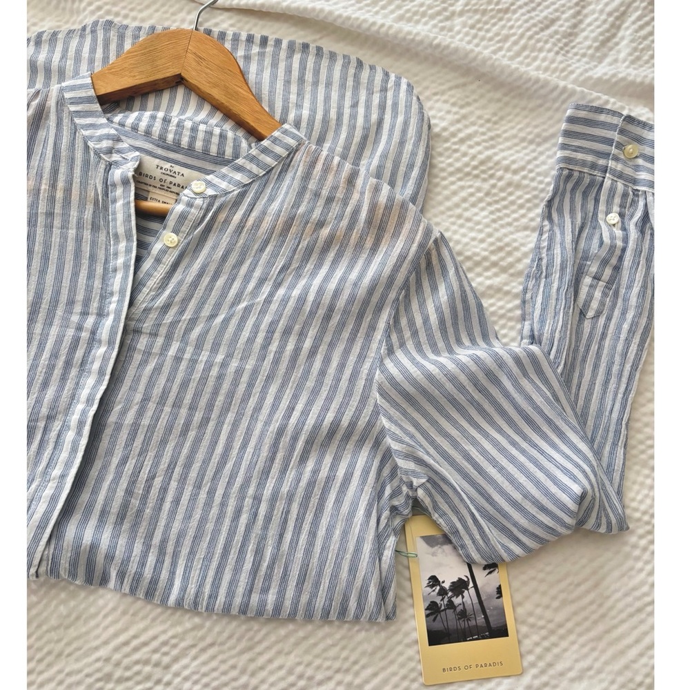 Trovata Striped Beachy Cotton Shirt